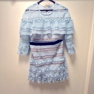 Self Portrait patterned mini dress